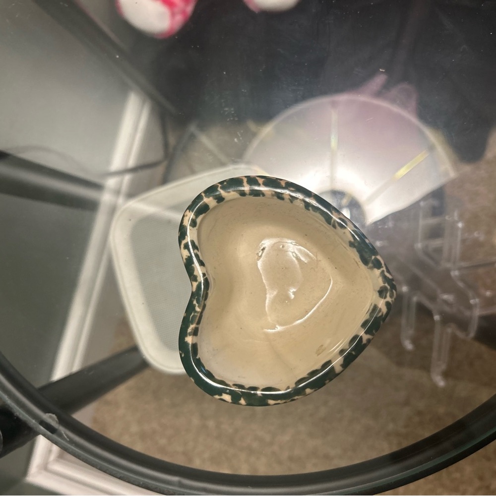 Heart-Shaped Emerald Leopard Print Dish